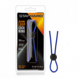 Stay Hard - Sili Loop Cock Ring Blue