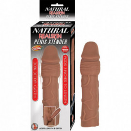 Natural Realskin Penis Xtender Brown