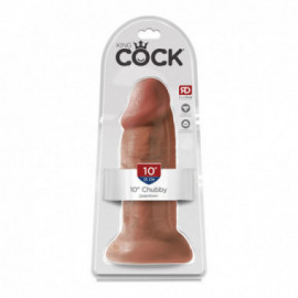 King Cock 10in Chubby Tan