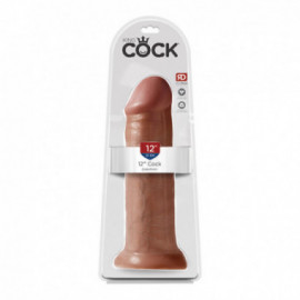 King Cock 12in Cock Tan