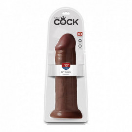 King Cock 12in Cock Brown