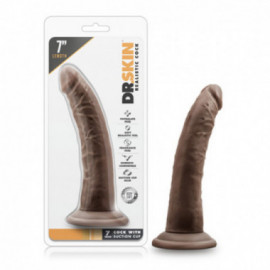 Dr. Skin - 7in Cock w/Suc Cup Chocolate