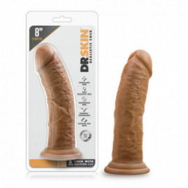 Dr. Skin - 8in Cock w/Suc Cup Mocha