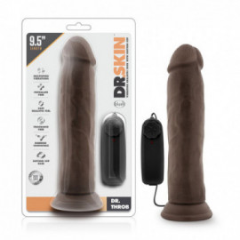 Dr. Skin - Dr. Throb 9.5in Vib Cock Choc