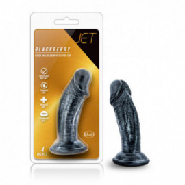 Jet - Ebony 6in Dildo Carbon Met Black