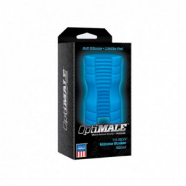 OptiMALE TRUSKYN Sili Stroker Ribbed Blu