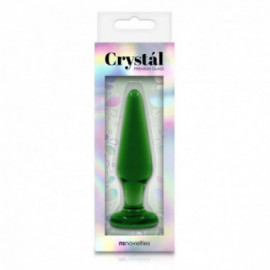 Crystal Tapered Plug Medium Green