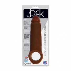 Jock 2in Enhancer W/Ball Strap Chocolate