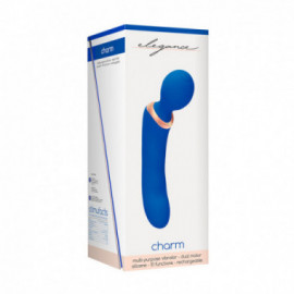 Elegance Dbl-Ended Rechrg Vibrator Blue