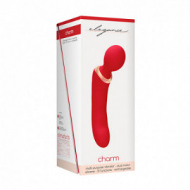 Elegance Dbl-Ended Rechrg Vibrator Red