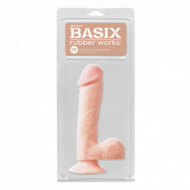 Basix 7.5in. Dong w/Suction Cup Flesh