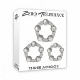 ZT Three Amigos Cock Ring Set Of 3