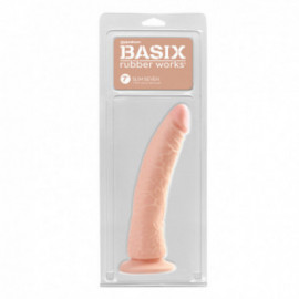 Basix 7in. Slim Dong w/Suction Cup Flesh