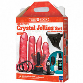 Vac-U-Lock VIB Crystal Jellies Set Pink