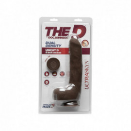 The D Uncut D 9in w/Balls ULTRASKYN Choc