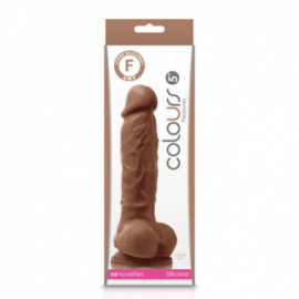 Colours Pleasures 5in Dildo Brown