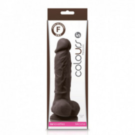 Colours Pleasures 5in Dildo Dark Brown