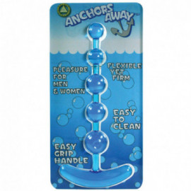 Anchors Away Anal Beads (Blue)