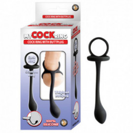 My Cockring Cockring With Buttplug Black