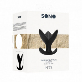 Sono No. 72 - The 3-Way Butt Plug - Blk