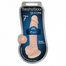 FLESHSTIXXX Silexpan Dildo w/Balls 7in V