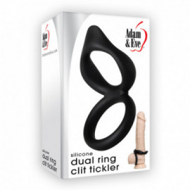 A&E Silicone Dual Ring Clit Tickler