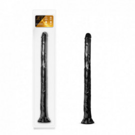 Jet Black Momba 12.25 In Long Dildo