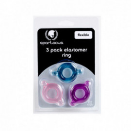 Elastomer C-Ring (3) (Pur,Blu,Pink)