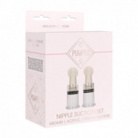 Pumped - Nipple Suction Set Medium Rose