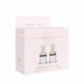 Pumped - Nipple Suction Sets Large Rose