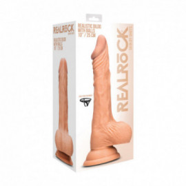 Realrock 10” Realistic Dildo Balls Flesh