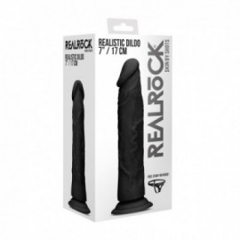 Realrock - 7” Realistic Dildo - Black