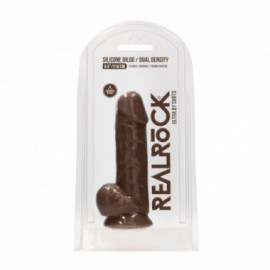 Realrock Ultra 8.5" Silicone Dildo Brown