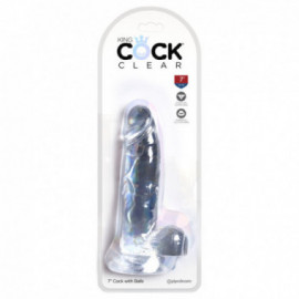 King Cock Clear 7in Cock with Balls