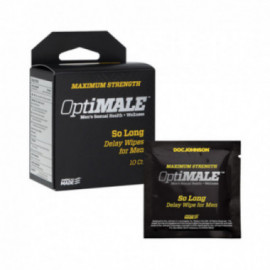 OPTIMALE So Long Delay Wipes/Men 10ct