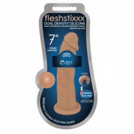 FLESHSTIXXX 7in Silicone Dildo Latte