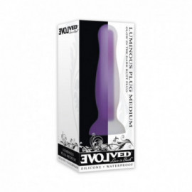 Evolved Luminous Silicone Plug Med Purpl