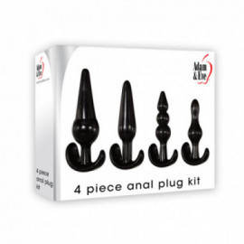 A&E Anal Plug Set Of 4 Black