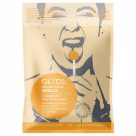 Glyde  Natural Flavor Condom Vanilla 4pk