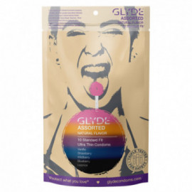 Glyde Natural Flavor Condom 10pk Asst