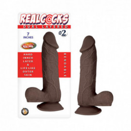 Realcocks Dual Layered No.2 7In Dark Brown