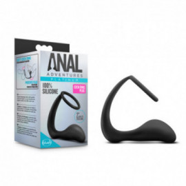 Anal Adventures Platinum CockRing Plug