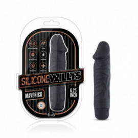 Silicone Willy's- Head 6.25 Dildo Black