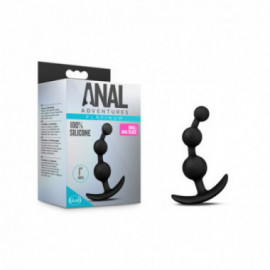 Anal Adventures Platimum Anal Beads Blk