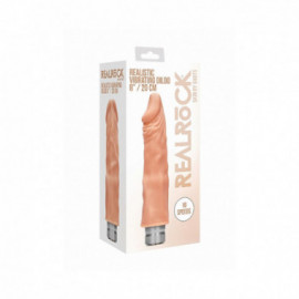 Realistic Vibrating Dildo - 8in Flesh