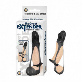 The Great Extender Vibrating Sleeve Blac