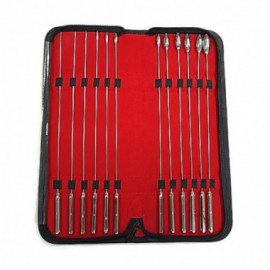 Stainless  12 Piece Rosebud Dilator Set