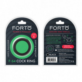 Forto F-64:  40mm Sili Ring Wide S Bk