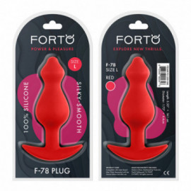 Forto F-78: Pointee Sili Plug Lg Red