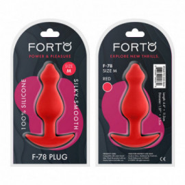 Forto F-78: Pointee Sili Plug Med Red